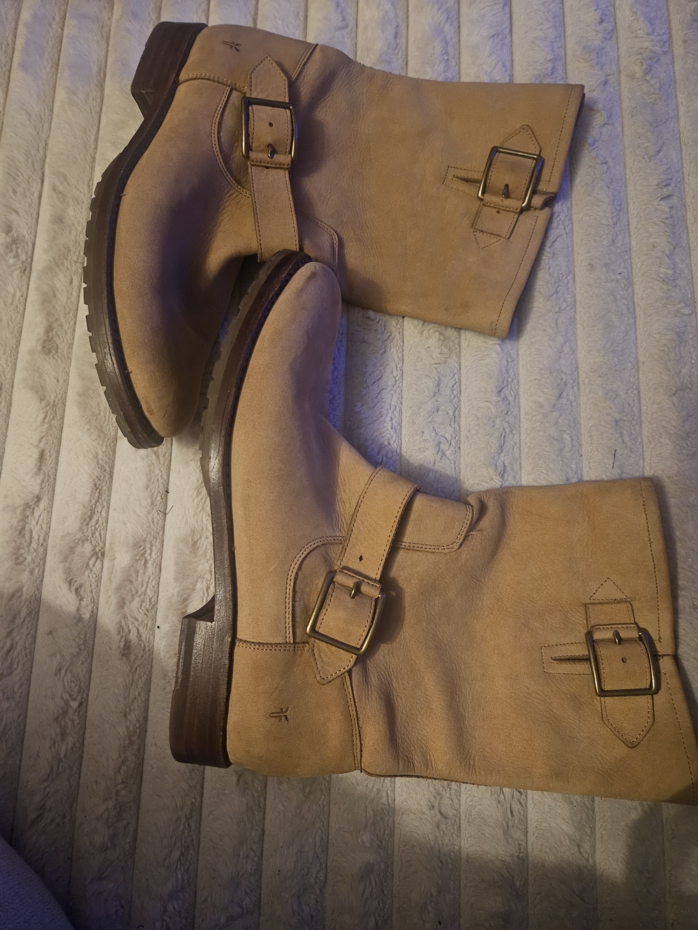 Women's Frye Veronica Tan Leather Boots